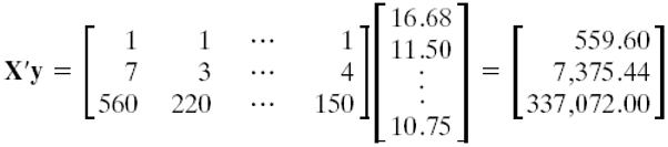 MATH 4780 (MSSC 5780) – Multiple Linear Regression - Matrix Approach
